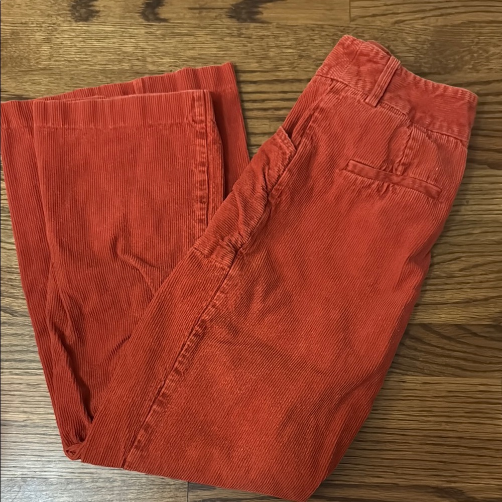 Corduroy Pants in Rich Red